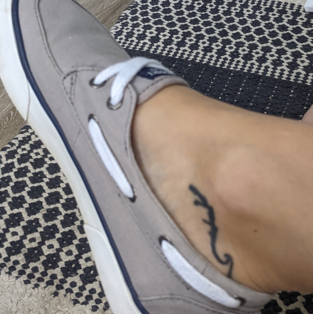 Sperry Top-Sider sneakers boat shoes slide on 7 Gray - Picture 2 of 7